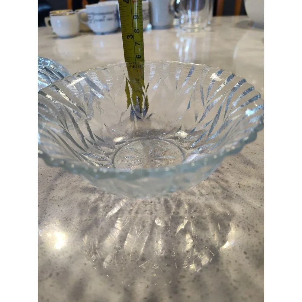 Williams Sonoma Grande Cuisine 2 Cut Glass Bowls Madein Hungary 6
